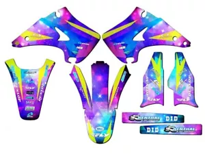 2003-2008 KX 125 SPACE KADET Galaxy Senge Graphics Kit Compatible with Kawasaki - Bild 1 von 10