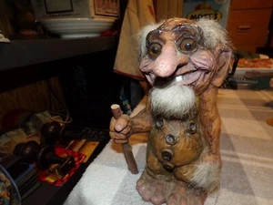 Muñeca Troll Noruega NYFORM-Troll de 10,5" de Alto # 116 Rara Antigua Hecha a Mano - Imagen 1 de 3
