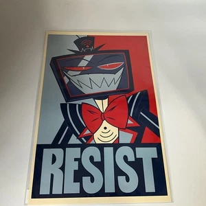Hazbin Hotel Season Two Vox “Resist” Poster - Picture 1 of 6