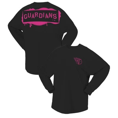 Women's Fanatics  Black Cleveland Guardians Neon Jersey Long Sleeve T-Shirt - Image 1 of 3