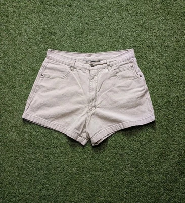 Винтажные женские шорты Harley Davidson размер 14 бежевый хлопок велосипед гранж фигуристка  - Изображение 1 из 4