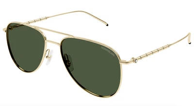 Montblanc MB0311S-002  Neo-Aviator Sunglasses – Timeless Elegance - Image 1 of 4