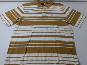 Ecko Unltd Polo Shirt Men's XL White Brown Short Sleeve  - Picture 1 of 7
