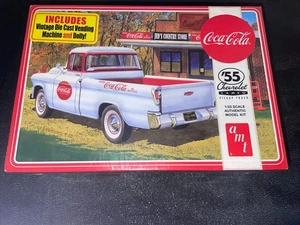 AMT 1955 Chevy Cameo Pickup (Coca-Cola) - Plastik Modellauto Bausatz - Neu in Plastik - Bild 1 von 11