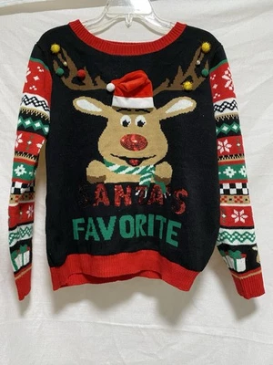 Suéter de Navidad Feo No Boundaries para Mujer Talla Juniors XXL Favorito de Papá Noel Foto 1 de 4