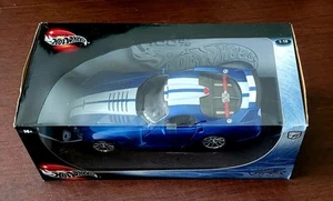 Dodge VIPER GTS R Hot Wheels, azul y blanco, diecast 1:18 - Imagen 1 de 5