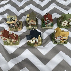 7 Vtg International Resources Village Houses Lot 90s Buildings Liberty Falls - Picture 1 of 13