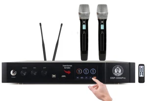 Singtronic Karaoke Mixer Processor Vocal Effects Key Control w/ Mics - Imagen 1 de 6