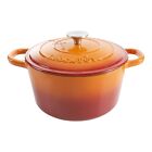 Crock Pot Artisan 5-Quart Enameled Cast Iron Dutch Oven - Orange