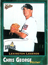 2001 Multi-Ad Lexington Legends Minor League Baseball #5 Chris George