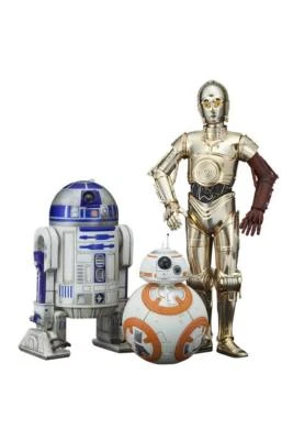 Star Wars Episode VII Statue 3-Pack C-3PO & R2-D2 & BB-8 scala 1/10 Kotobukiya  - Immagine 1 di 4