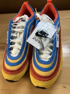NEW Nike Air Max 97 SE Running Club Photo Blue Pollen White DH1085-700 Size 8 - Picture 1 of 5