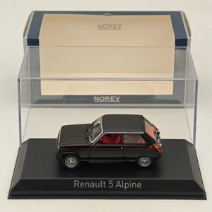 Norev 1/43 Renault 5 Alpine 1977 Black Diecast Model Cars Limited Collection - Imagen 1 de 7