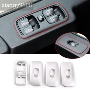 Interruptor elevador de ventana para Benz Clase G W463 G500 2004-2011 ajuste de botones ABS plateado × 4 - Imagen 1 de 10