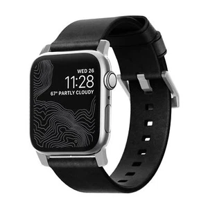 Nomad Strap Modern Lthr. Black Connect. Silver 42/44/45/49mm - Bild 1 von 9