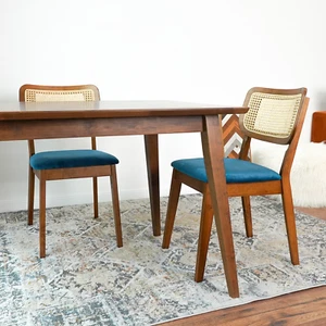 Kaden Navy Blue Velvet Dining Chair (Set Of 2) - Picture 1 of 4