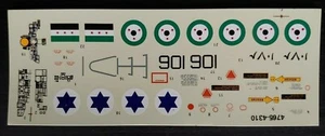 Revell | No. 4765 | 1:48 Mideast Conflict F-16 & MiG-21 Decals  - Picture 1 of 1