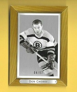 DON CHERRY 2004 UPPER DECK BEE HIVE SILVER #17  BRUINS  #d 4/67