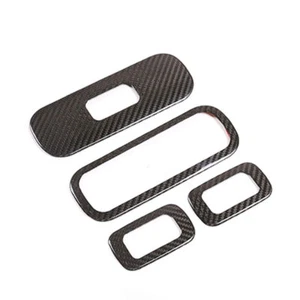 For Benz W464 G550 G63 19-25 Carbon Fiber Interior Window Lift Button Cover Trim - Picture 1 of 12