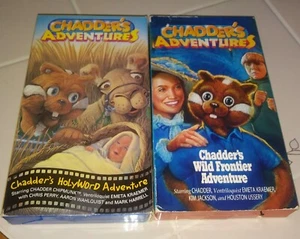 Lot of 2 Chadder's Adventures VHS Hollyword + Wild Frontier Adventure Christian - Picture 1 of 3