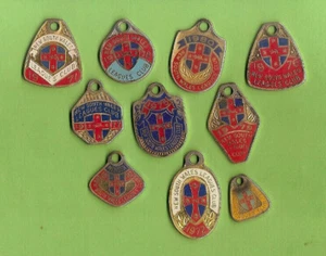 #D266. #6. LOT OF 10 RUGBY LEAGUE CLUB MEMBER BADGES - Picture 1 of 2