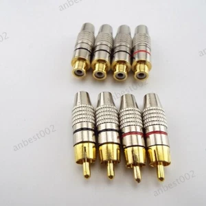 RCA male Jack Plug Connector Audio Female Adapter Convertor for AV Cable - Picture 1 of 7