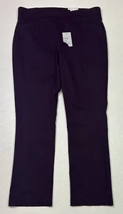 Croft & Barrow Size 14 Regular Dark Purple The Effortless Stretch Boot Cut NWT - Picture 1 of 13