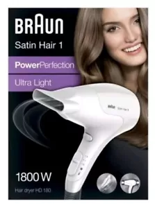 Asciugacapelli Phon Braun 1800W Satin Hair PowerPerfection HD180 WHITE 81502113 - Bild 1 von 7
