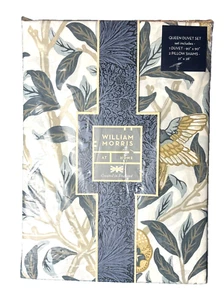 William Morris Bird & Pomegranate Paisley Duvet Cover Set 100% Cotton Queen $180 - Picture 1 of 6