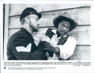 1991 Don Franklin Tim deZarn The Young Riders Western TV Show Press Photo - Picture 1 of 2