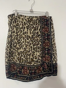 Requirements Petites Skirt PL Animal Print J81 - Picture 1 of 8