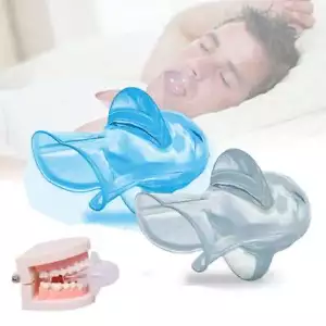 Anti Schnarchen Zungengerät Silikon Schlafapnoe Hilfe Stop Lärm Hülle Unisex - Bild 1 von 15