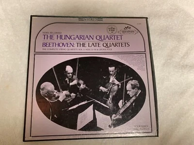 BEETHOVEN / LATE QUARTETS - HUNGARIAN QUARTET - SERAPHIM - (4) LP BOX SET  - Image 1 of 4