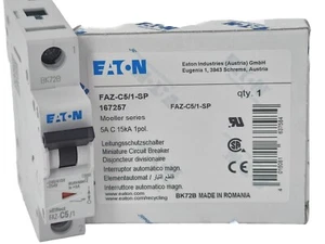 EATON FAZ-C5/1-SP IEC Supp Protector 240 VAC Din Mounted Rail - Picture 1 of 1