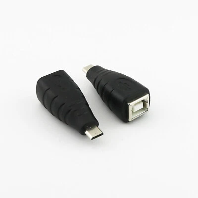 10x USB 2.0 Type B Printer Female To Micro USB 5 Pin Male Plug Adapter Convertor - Image 1 of 4