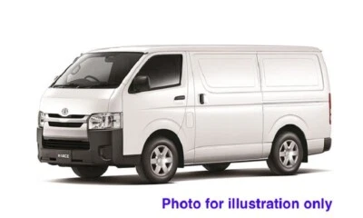 1:10 RC Clear Body Shell - Toyota Hiace Van with stickers - Image 1 of 4