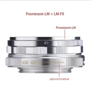 Adattatore Focus Helicoid per obiettivo Voigtlander Prominent 50 mm con supporto Fuji X FX - Foto 1 di 5