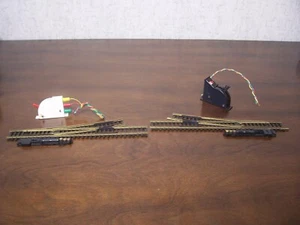 Vintage ATLAS RECHTSt & LINKS Hand Schnappschalter Weiche Messing HO Scale MIT STEUERUNG - Bild 1 von 4