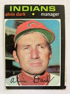 1971 Topps #397 Alvin Dark MG (Cleveland Indians) - Picture 1 of 2