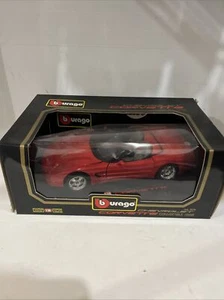 Bburago 1:18 scale 1998 Chevrolet Corvette Convertible Yellow DieCast #3076 NEW - Picture 1 of 7