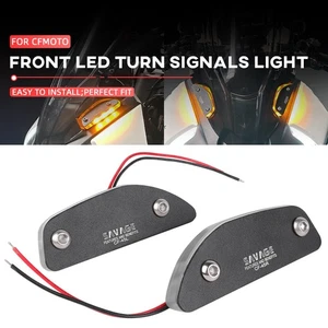 Front LED Turn Signals Light Indicator For CF-MOTO 450SR 450SS 450SRS 2023-2025 - Picture 1 of 24