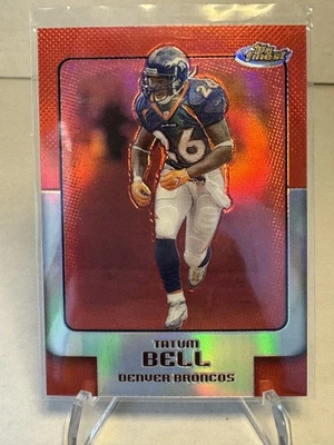 2006 Topps Finest Refractor /399 Tatum Bell #50 SP Rare Broncos  - Image 1 of 2