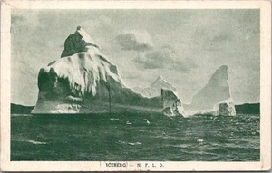 Postal de colección 1939 de Terranova Canadá "ICEBERG" con sello de la princesa Isabel - Imagen 1 de 2