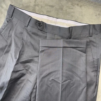 Kirkland Signature Men's Gray Wool Dress Pants Pleated Made in Italy 36x32 - Image 1 of 4