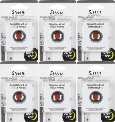 Nite Ize Steelie 360° Magnetic Mount Original Magnetic Phone Socket (6-Pack) - Image 1 of 4