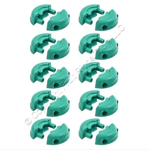 10 Hubbell Teal Cord Clamps for 3-Wire Twist Lock Plugs/Connectors HBLTL2CCTL - Picture 1 of 3