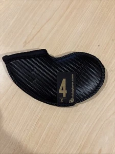 Schlägerhandschuh Golfschläger Single 4 Eisen Head Cover Single Headcover schwarz gemustert - Bild 1 von 3