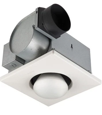 Broan-NuTone 162 Type IC Infrared Single-Bulb Ceiling Heater with Fan White NOS - Image 1 of 4