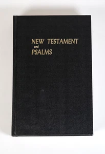 New Testament and Psalms King James Versio Giant Letter Print Hardcover by ABS - Picture 1 of 4