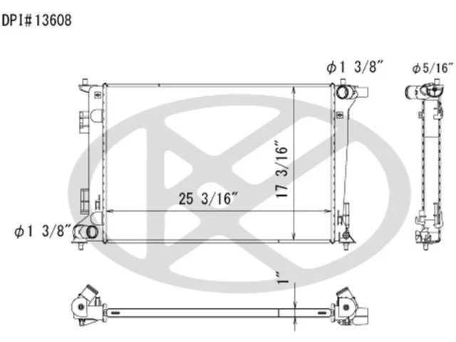 Radiador para Kia Sportage 2017-2022 2,4 L 4 cilindros 2018 2019 2020 2021 VJ748MK Foto 1 de 1